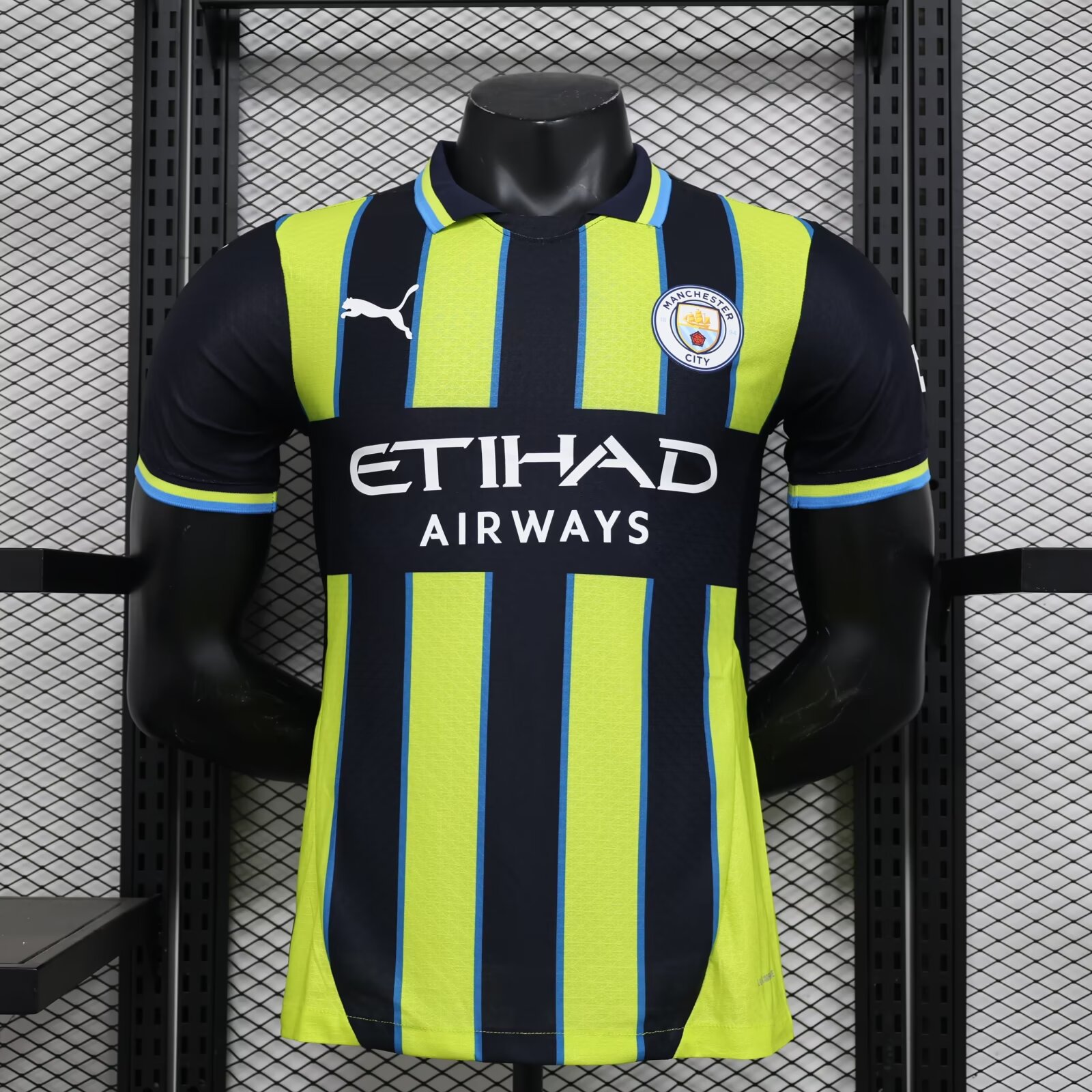 AAA Quality Manchester City 24/25 Away Black/Green Jersey(Player